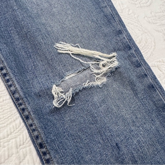 Rag & Bone Dre Low-Rise Slim Boyfriend Jeans Distressed Raw Hem Size 26 - Picture 11 of 12